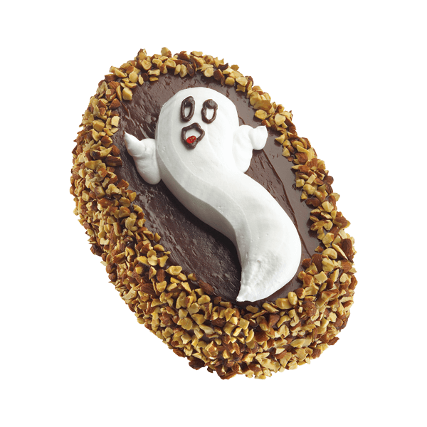 round ghost ice cream cake