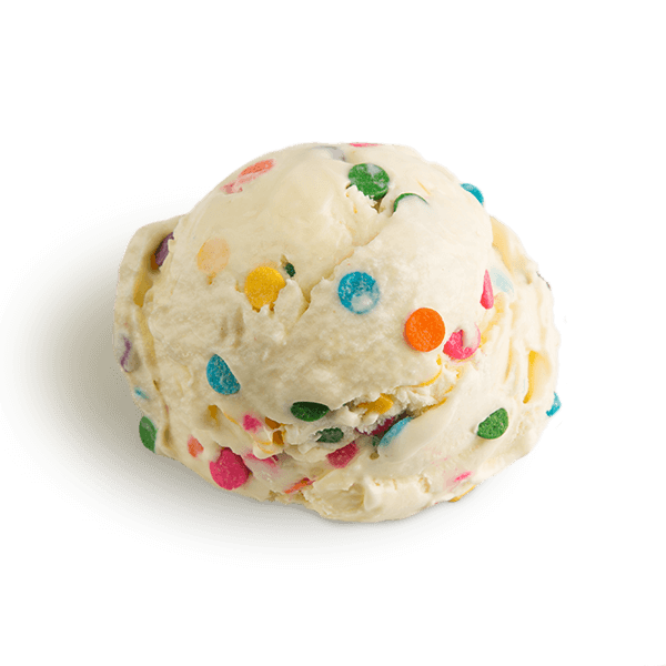 Cake Mix Ice Cream Scooped