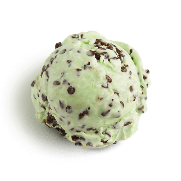 Mint Chocolate Chip Ice Cream Scooped