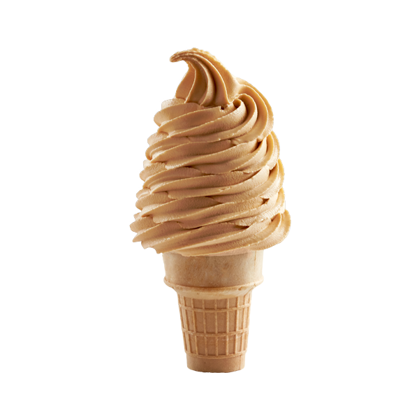 salted caramel soft serve ice cream