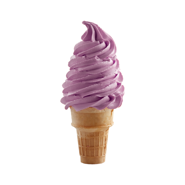 black raspberry soft serve ice cream